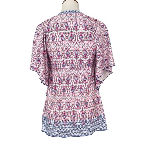 Cabana Life Multicolor V-Neck Aztec Print Stretch Cover-Up Youth Girls Size 10 - Picture 3 of 10