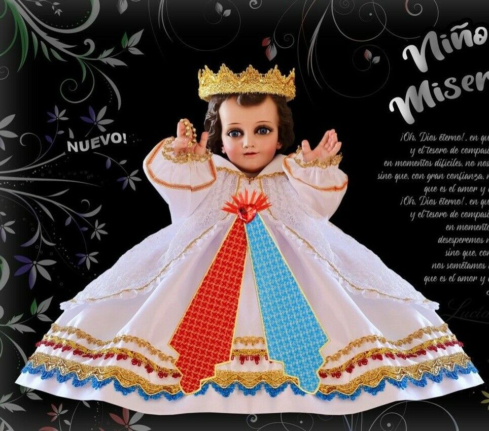 Vestido NIÑO DIOS DIVINA MISERICORDIA Vestido Niño Dios Baby Jesus Clothing  | eBay