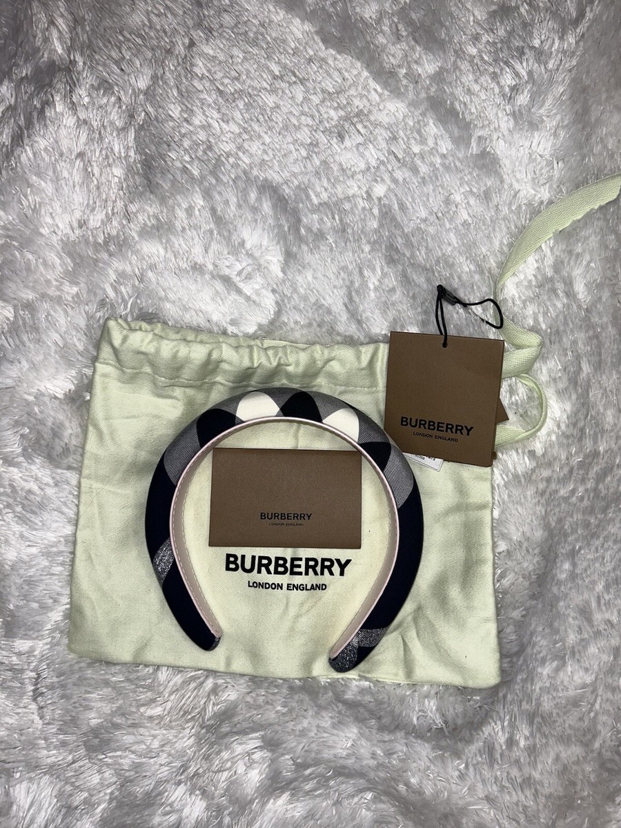 Burberry Twill Gray HeadBand Headband_2_1-  main image 3
