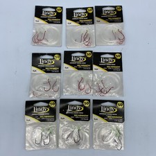 (9 Packs) Lindy Big Minnow 10 Ft 10 Lb With #1/0 Hook - FAST SHIPPING!