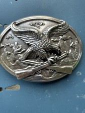Eagle W/ Rifles Belt Buckle
