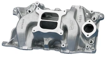 Weiand Stealth high-rise dual-plane intake manifold fits Mopar 318, 340 and 360 