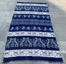 Antique Ikat Shawl,Indonesian ikat,Handwoven Ikat,Women Shawl 4x7 ft