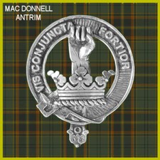 Mac Donnell Antrim Scottish Clan Badge, Pewter