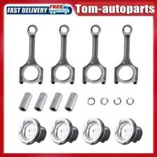 For 2011-2019 Hyundai Sonata Kia Sorento Optima 2.4L 4 Set Connecting Rod Piston
