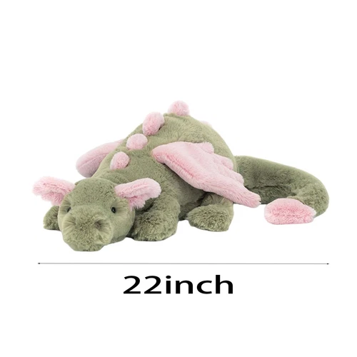 Jellycat Malachy Dragon - Exclusive Green/Pink Plush - Brand New with Tags - Picture 3 of 5