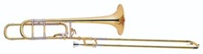 Brand New Trigger Trombone with hard case and mouthpiece. Large bore.