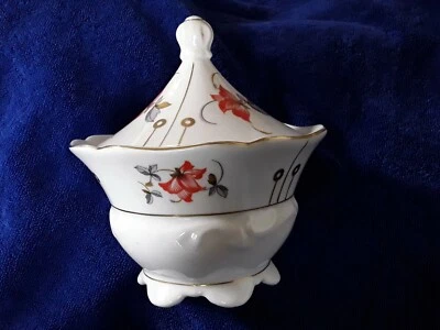 Art Deco DECKELDOSE / BONBONIERE Porzellan Altwasser Desing aus einer Erbschaft  - Bild 1 von 4