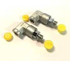 QTY2 Parker Pipe-Port 90 Elbow 4 A0EG-S Straight SAE-ORB 7/16-20-2A x 7/16-20-2B