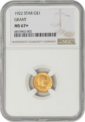 1922 $ Grant Gold Dollar MS67+ NGC 949161-24