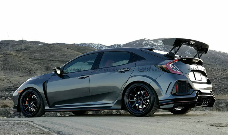 For Honda Civic FK7 FK8 VTX2 Style Rear Trunk GT Spoiler Wing Lip