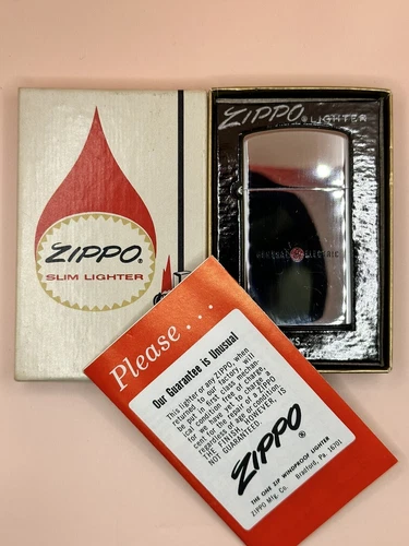 Vintage 1976 GE General Electric Slim Zippo Lighter NEW In Box