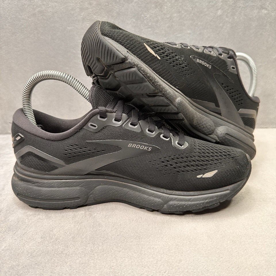 Brooks Ghost 15 Womens Size 6.5 (B) Shoes Triple Black Athletic Running Sneakers eBay