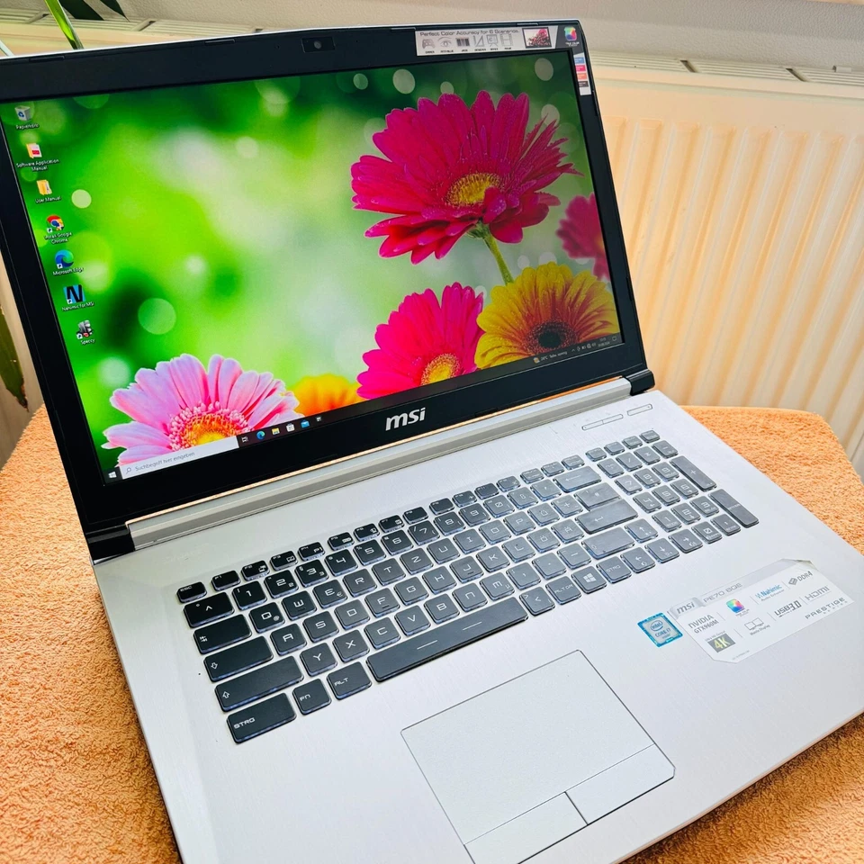 MSI Prestige PE70 6QE 17Zoll METALL DESIGNER Gaming GTX BOLIDE Windows 10 SSD i7 - Bild 2 von 4