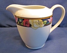 Mitterteich, Milchkännchen, buntes Band, Modena 2370 Porzellan