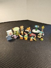 20 Pieces Random Figurines Garden Themes Resin, Ceramic, and Wood