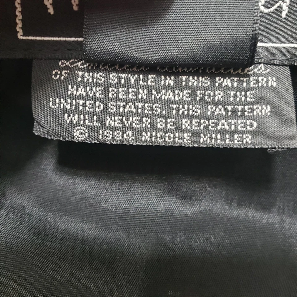 Chaleco Nicole Miller Vintage Mujer Mediano Multicolor Sin Mangas Vaqueros Indios Foto 4 de 4