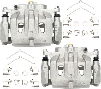 Pair :2Front Sides Brake Calipers w/ Bracket for Lexus  Toyota Sienna Highlander