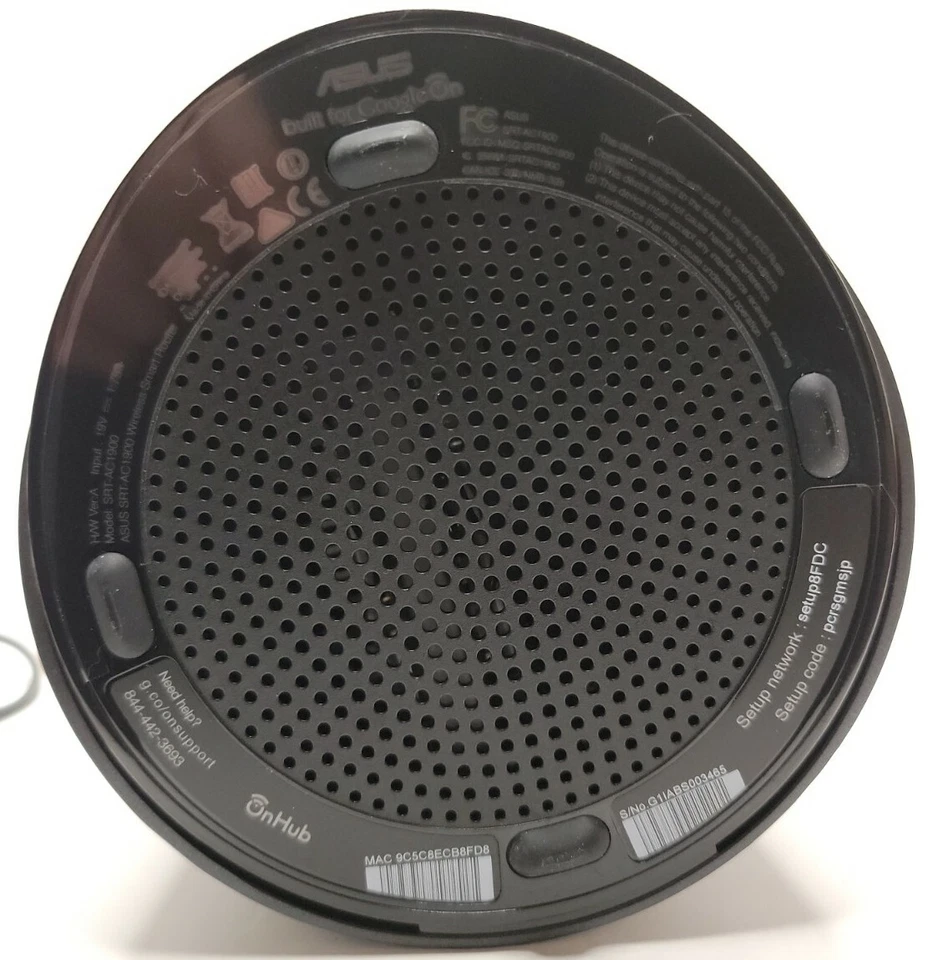 ASUS SRT-AC1900 Google Onhub Wi-Fi Router With Power Cable. - Image 4 of 4