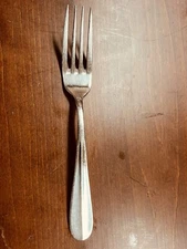 Bon Chef Dinner Fork Glossy 18/10 B9C1 Center Ridge Handle 7 1/2" Stainless