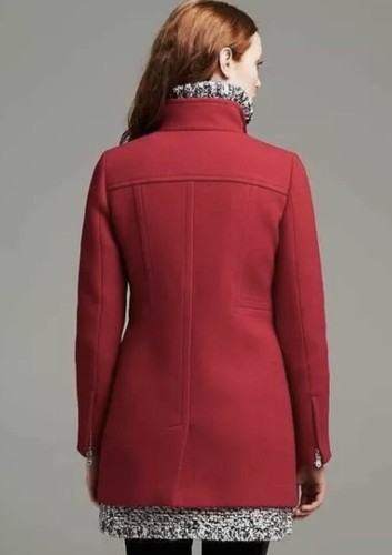 Banana Republic WOMENS RED WOOL COAT 
