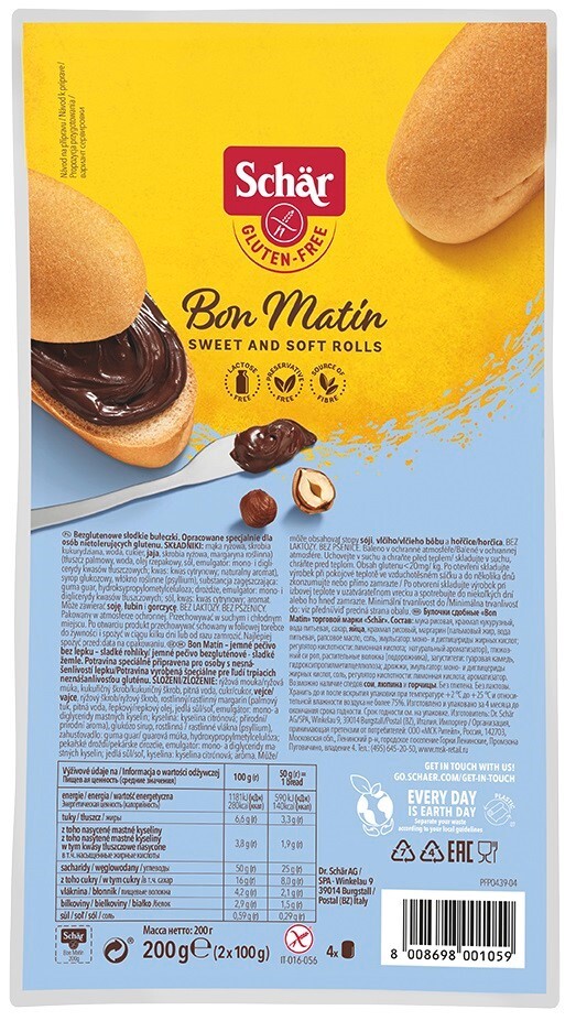 Bon Matin- Süße Brötchen Gfree. (4X50 G) 200 G