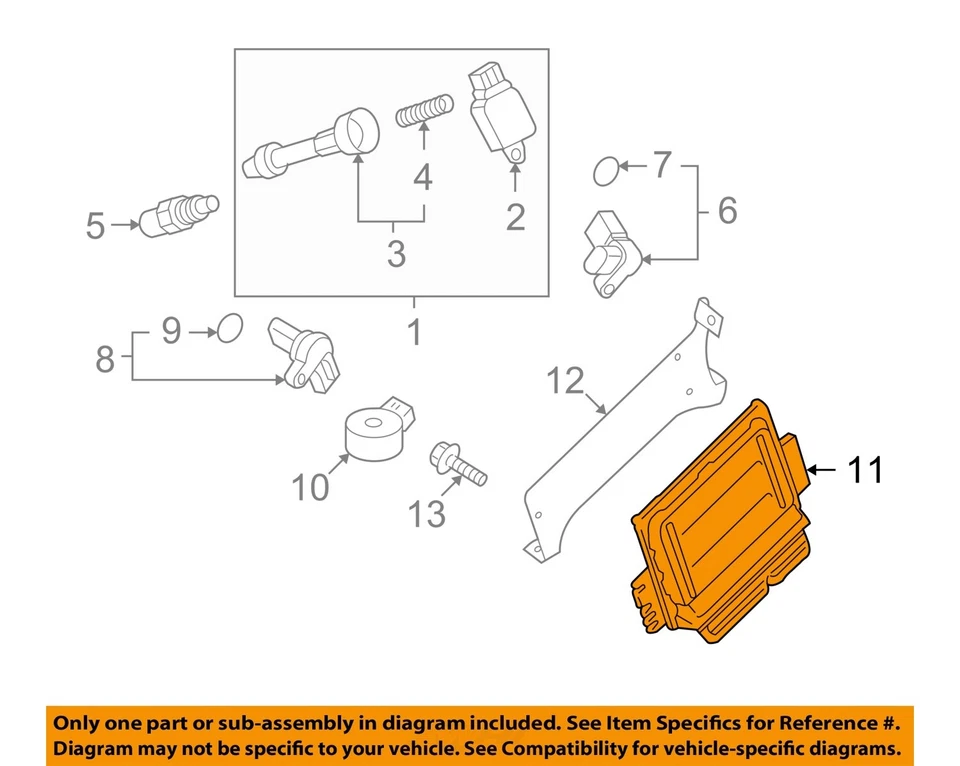 Módulo de control del motor usado (ECM) se adapta a: 2011 Suzuki Equator Electronic Control Mo Foto 3 de 4