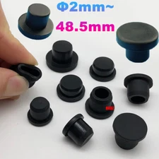 2mm~48.5mm Solid Hole Plugs T-Shape Silicone Rubber Seals Stopper Inserts Bungs