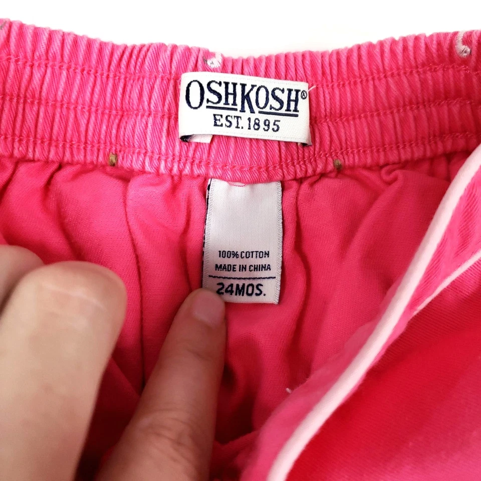 Oshkosh B'gosh Vintage Embroidered Flamingo Skort 24 Month Novelty Print Fairy - Image 4 of 4