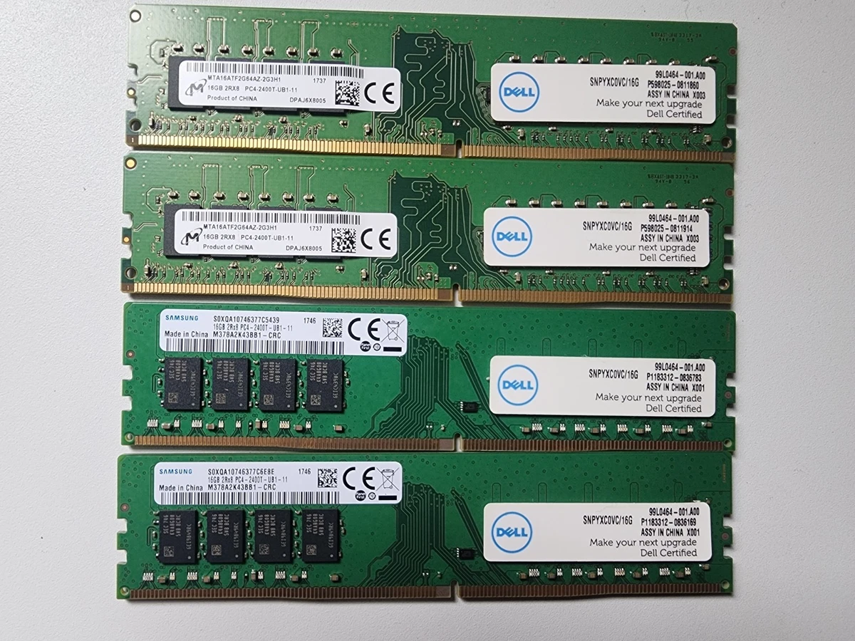 PC4-19200 (DDR4-2400) Bus Speed Computer RAM 64 GB Total Capacity