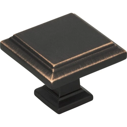 Atlas 289-VB Sutton Place Square Knob 1 1/4 Inch - Venetian Bronze - Picture 1 of 2
