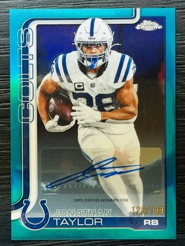 2025 Topps Chrome Jonathan Taylor Chrome Autographs (RAW)