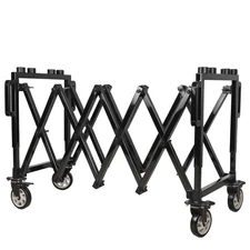 992 LBS Carbon Steel Funeral Stretcher,58" Foldable Coffin Trolley Church Truck