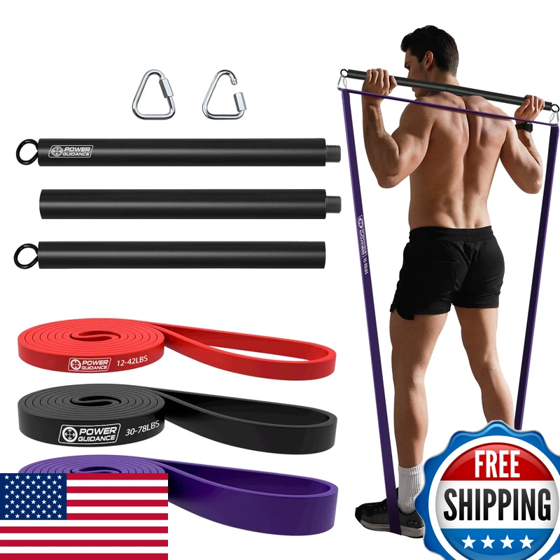 Power Guidance Resistance Bands Set Of 5 Pull Up Bands Pull Up Assistance Bands