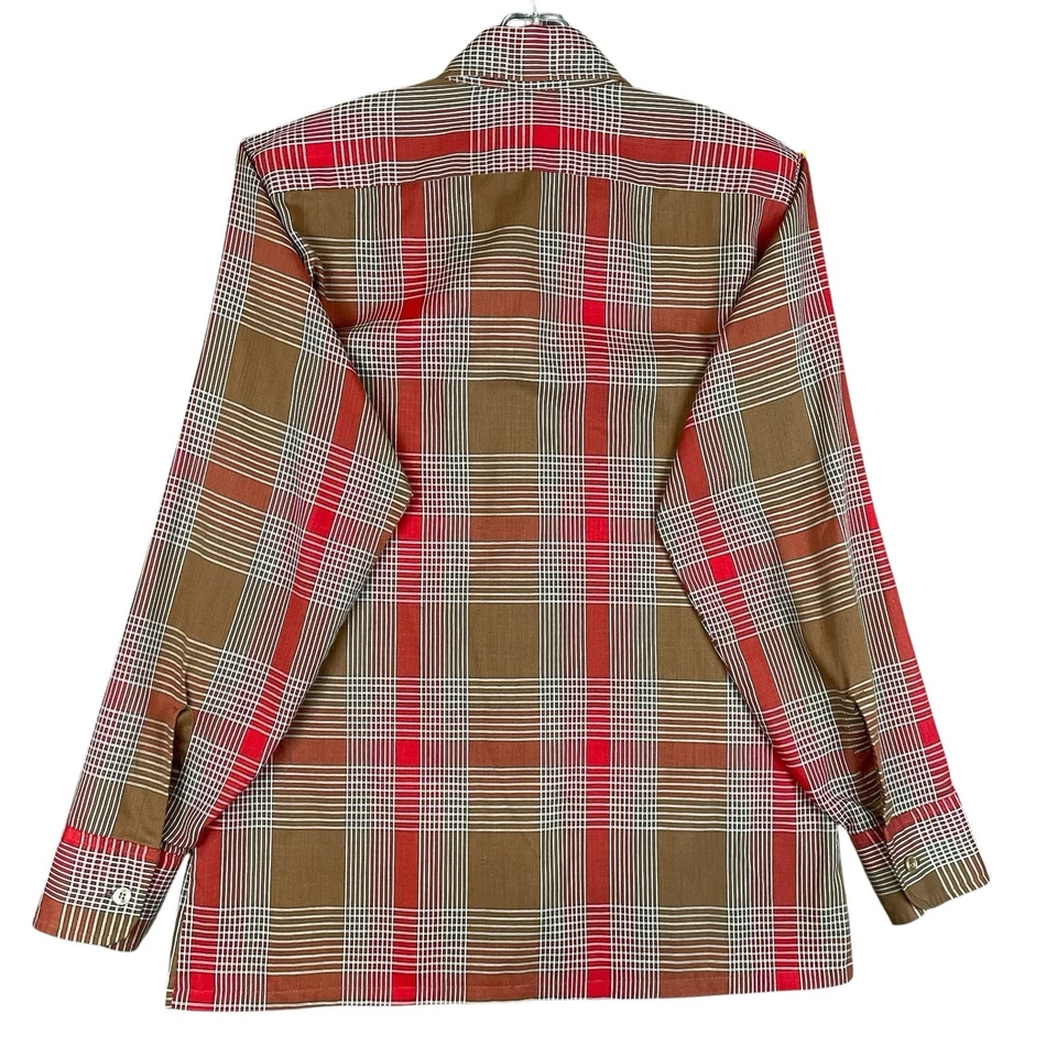 Camisa De Colección Años 60 70 McGregor Ropa Deportiva Para Hombre 15.5 Multicolor A Cuadros Manga Larga Foto 2 de 4