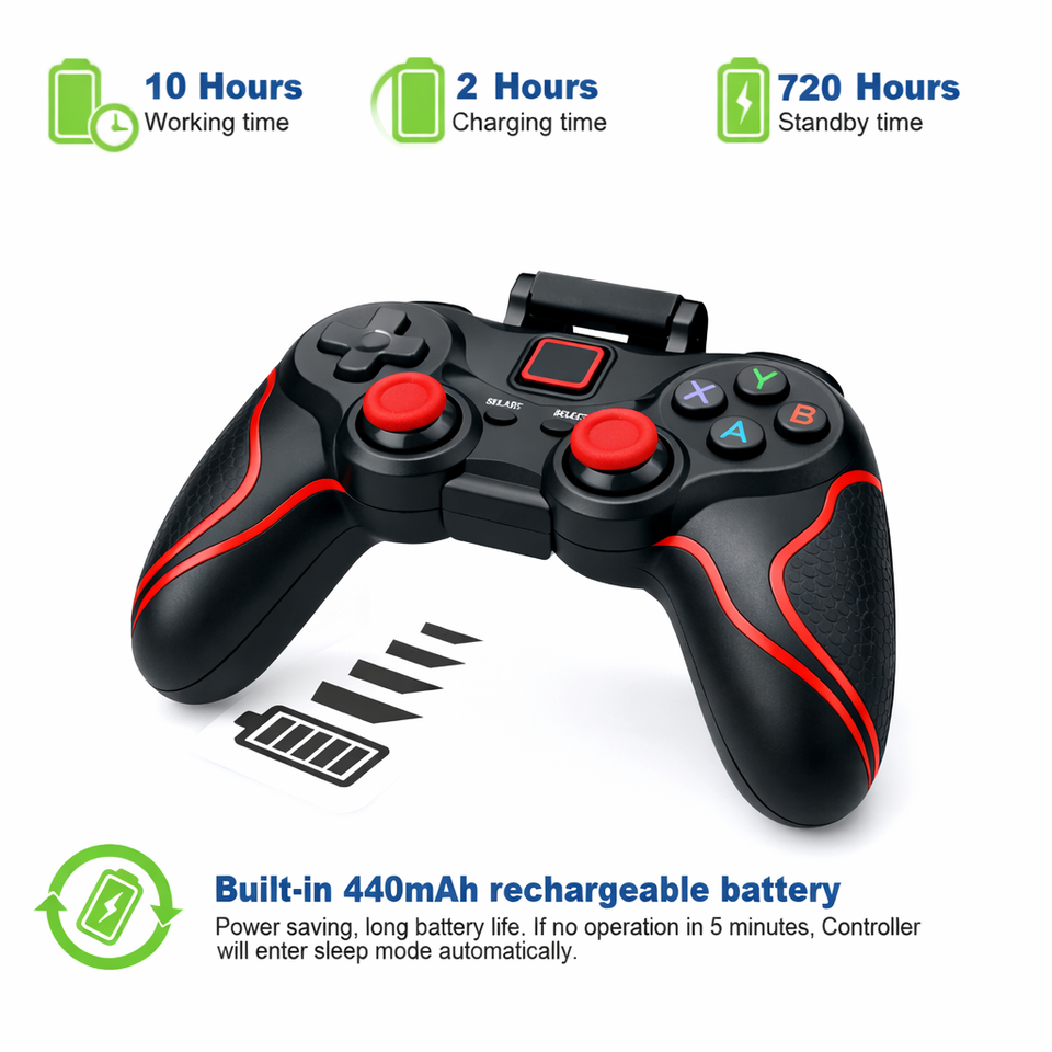 Wireless Bluetooth Game Controller Gamepad For Android iPhone Tablet PC ...