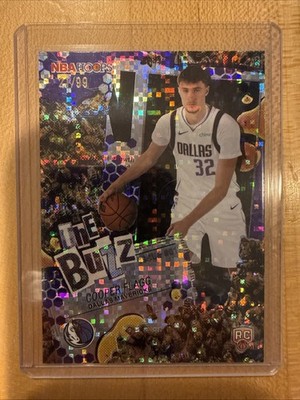 Topps Cooper Flagg NBA Hoops The Buzz TB-1 Light Burst RC Mavericks 21/99