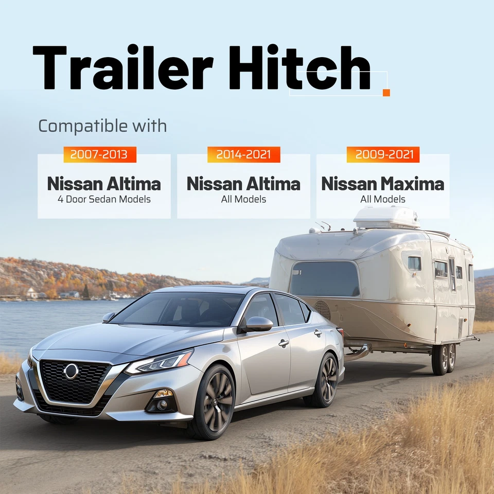 Class 1 Trailer Hitch 1.25" Receiver Towing For Nissan Altima 07-13 Maxima 09-21 Foto 2 de 4