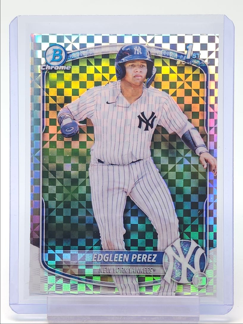 EDGLEEN PEREZ 2025 BOWMAN CHROME 1ST XFRACTOR NEW YORK YANKEES Q5152