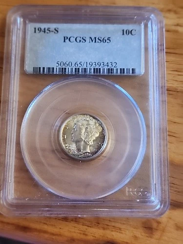 1945-S Mercury Dime MS65 PCGS Purple TraderBea Core