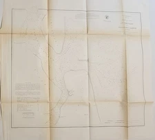 Two 1856 US Coast Survey charts St. Mary’s Bar Fernandina Harbor Florida Bache