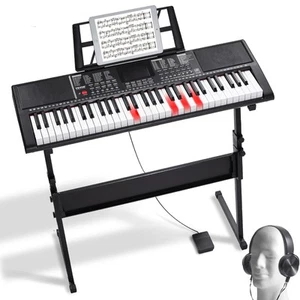 VEVOR 61 Key Digital Clavier Piano électrique portable avec support réglable