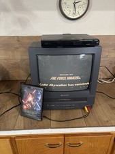 Sharp 13" CRT TV/VCR Combo Player 13VT-N100 Front AV Retro Gaming TV