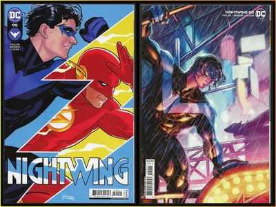 NIGHTWING #90-A 90-B (2022) CAMPBELL REDONDO VARIANT SET FLASH TEAM-UP DC 9.4 NM