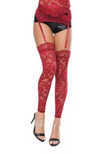 Coquette - 22115 - Footless Stocking - RED