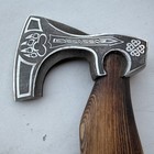 HAND FORGED CARBON STEEL VIKING VALHALLA AXE TOMAHAWK THROWING AXE, SHEATH — photo 3