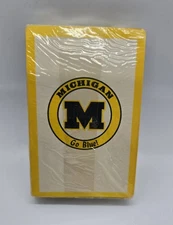 VINTAGE MICHIGAN GO BLUE PLAYING CARDS / SEALED