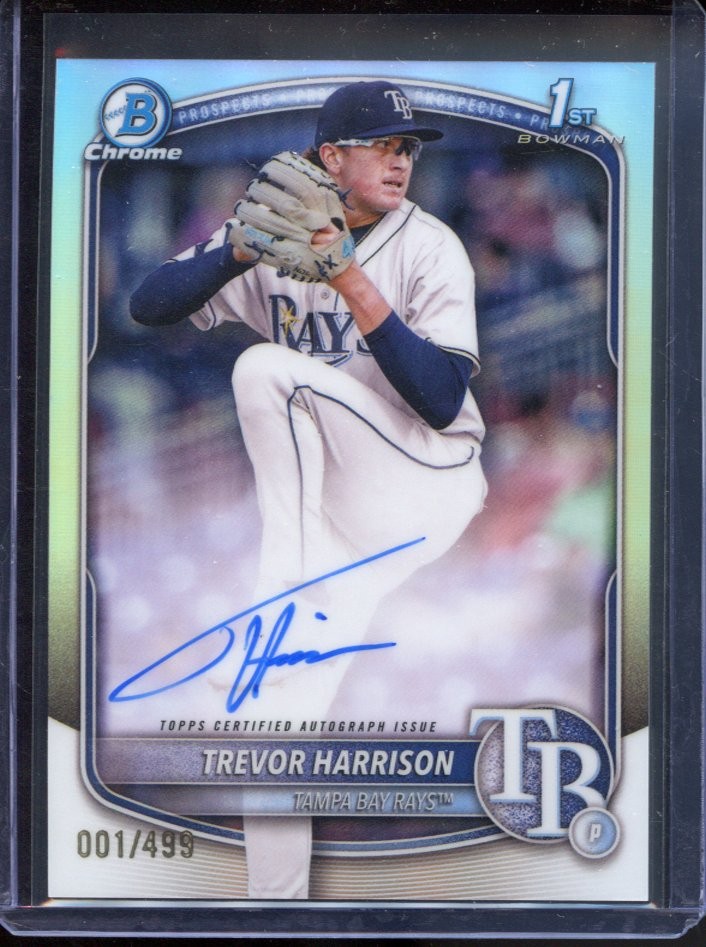 2025 Bowman Chrome #CPA-THA Trevor Harrison Prospect Autographs Refractor #/499