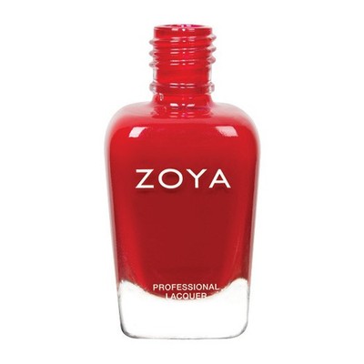 ZOYA Carmen Nail Polish Light Classic Red ZP001 Full Size FREE Nail Stickers