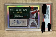 Shohei Ohtani 2019 Panini Donruss Bleachers Inc. Autograph PSA 8